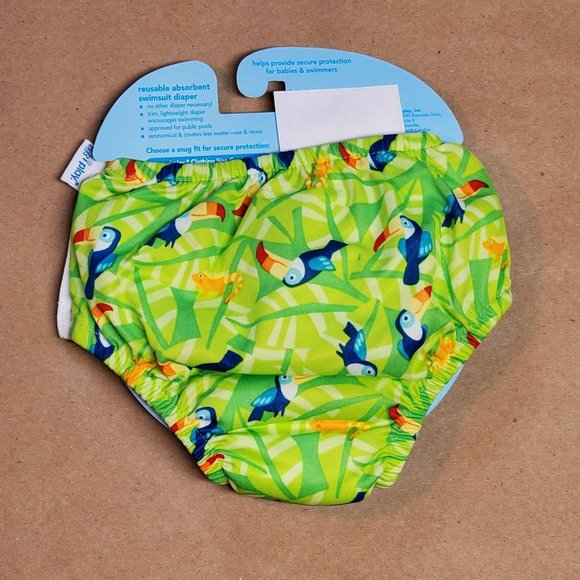 I-Play Swimsuit Diaper 12 Months Green - Picture 2 of 5